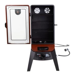 Pit Boss Grills PBV3G1 Vertical Smoker, Red Hammertone 684 sq inches