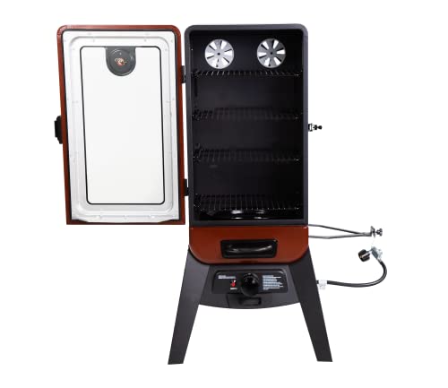 Pit Boss Grills PBV3G1 Vertical Smoker, Red Hammertone 684 sq inches