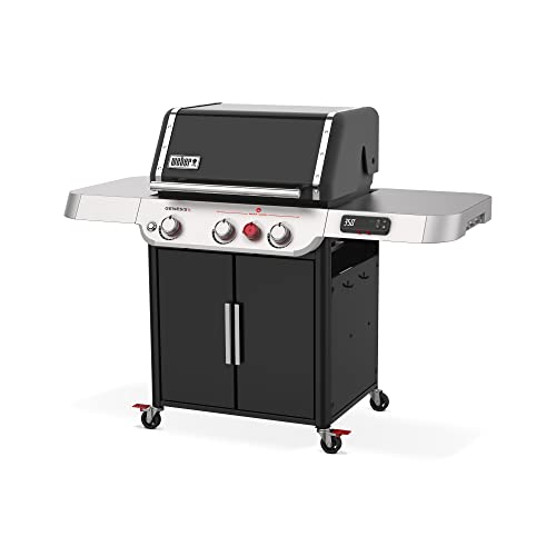 Weber Genesis EX-325S Liquid Propane Smart Grill, Black