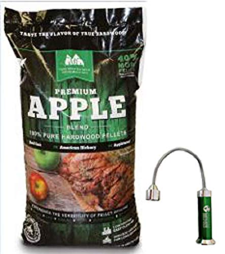 Green Mountain Grills Apple Blend Pellets with Free Grill Light GMG-2002