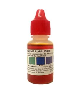 water ph test liquid – red/75-100 tests