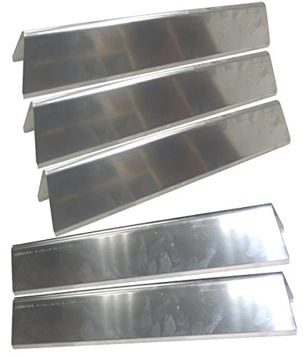 Grill Valueparts 7636 (5-Pack) BBQ Gas Grill Stainless Steel Flavorizer Bars for Weber Spirit 300 Gas Grills with Front-Mounted Control Panel (Dimensions: 15 1/4" x 2 3/5", 16 Ga.)