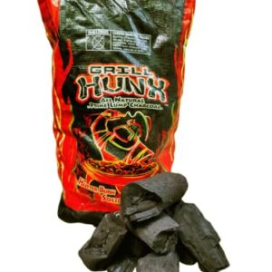 GrillHunx Pro Grade XL All Natural Hardwood lump Charcoal *20 lbs* Hand Selected for Grilling and Smoking. Restaurant Quality.…