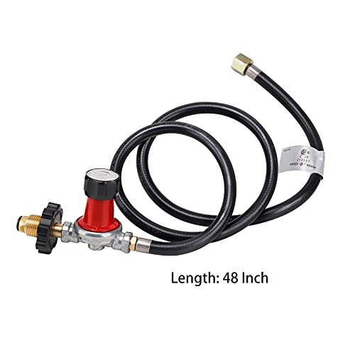Stanbroil 0-30 PSI High Pressure Adjustable Regulator POL Connection and 48-Inch Hose Assembly Kit