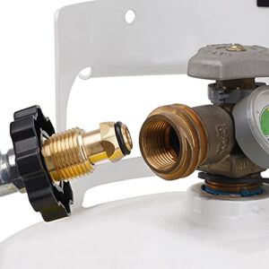 Stanbroil 0-30 PSI High Pressure Adjustable Regulator POL Connection and 48-Inch Hose Assembly Kit