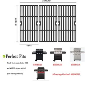 Grill Grates Replacement for Charbroil Advantage 463344015 463344116 Gas2coal 463340516 Cooking Grids for G460-0500-w1 463343015 463340516 463370516 G530-b700-w1 463672416 463344116