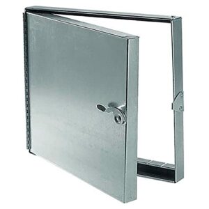 hinged duct access door, galvanized steel, 8×8