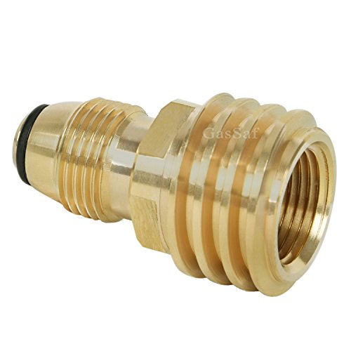 GasSaf Universal Propane Tank Adapter Converts POL LP Tank Service Valve to QCC1/Type1 - Old to New