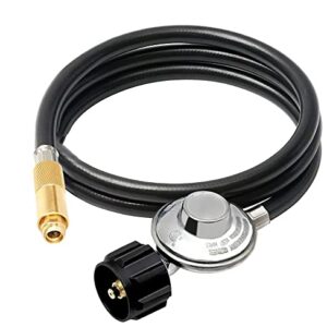 MOFLAME 6FT Propane Regulator with Hose for Blackstone 17" and 22" Adventure Ready Griddle to Connect 10~20lbs Propane Tank