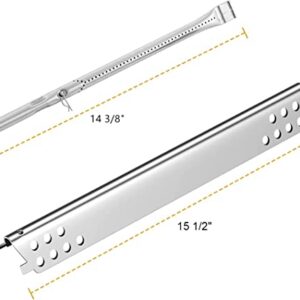 SafBbcue 463344116 463343819 Replacement Parts Kit for Charbroil Advantage 463343819 466344116 Performance 463280419 Heat Plates G359-0003-W1 Burner Tube G466-2500-W1