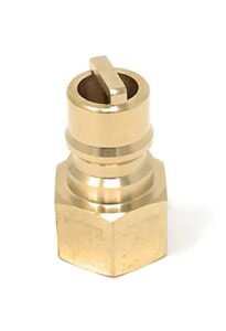 1/2″ qdd female npt insert hose connector plug brass quick release valve [3612] propane lp natural gas fluid or air connect/disconnect conexion