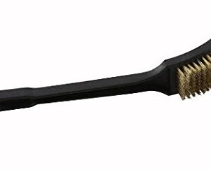 Winco B003HEQZAU Brass Wire Grill and BBQ Brush, 12-Inch, Medium, Black