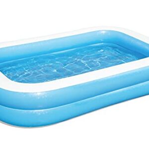 H2OGO! Blue Rectangular 8'6" Inflatable Family Pool | Perfect for Kids, Ages 6+