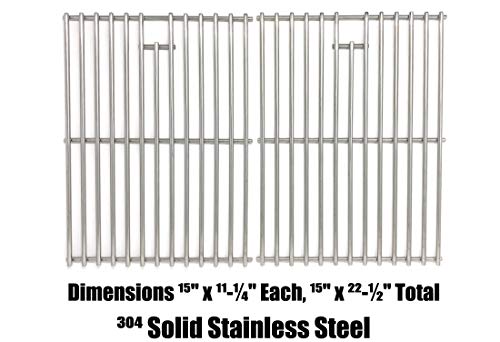 Replacement Grill Cooking Grates for Select Arkla GA-30C, GB30C, GBH-27C, 141.16223, 141.15225, 141.152210, 141.152220, 16223, 15222, 141.152230, 152230 Gas Models, Set of 2