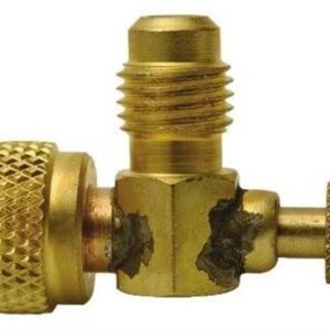 Thumb-Screw/Flow Control Valve for 1/4 M. Flare Access Fitting with 1/4" M. Access Port