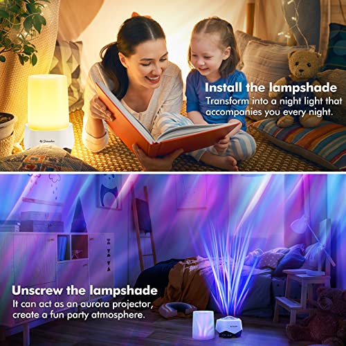 Seianders Star Projector Night Light, 4 in 1 Galaxy Projector for Bedroom, Northern Lights Aurora Projector Bluetooth Speaker & White Noise, Night Light Projector for Kids, Adults, Party, Room Decor