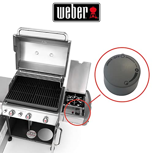 Weber 30125801 Gray Side Burner Knob for Specific Genesis Grills