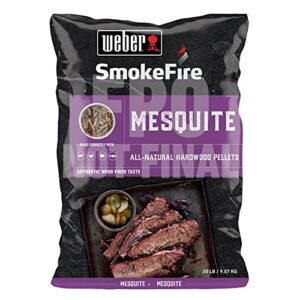 Weber SmokeFire Mesquite Hardwood Pellets 20 lb. - Case of: 1;