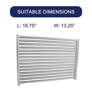 18.75 Inch Stainless Steel Cooking Grill Grate for Weber Genesis II 300 and LX 300 Series, Replacement Parts for Weber 66095 84136;2 Pack