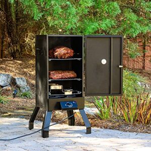 Masterbuilt MB20077618 Analog Electric Smoker with 2 Smoking Racks, 30 inch, Black