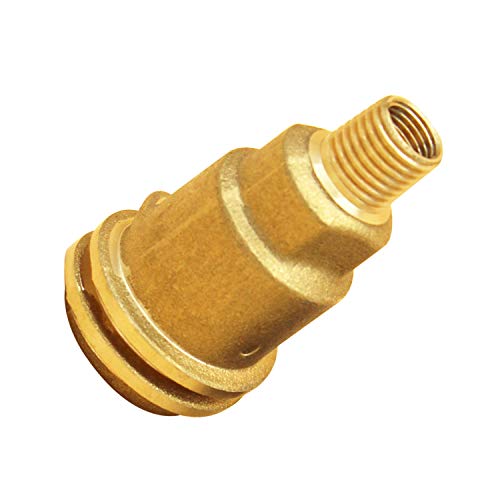 MENSI QCC1 Propane Tank Cylinder Adapter Fitting by 1/4" NPT Male Thread Brass Connector with Free Hand Wheel