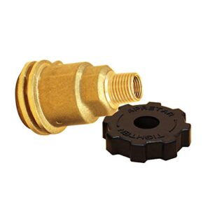 MENSI QCC1 Propane Tank Cylinder Adapter Fitting by 1/4" NPT Male Thread Brass Connector with Free Hand Wheel