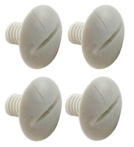 4 polaris c55 pool cleaner 180 280 plastic white wheel screws part c-55 (4 pack)