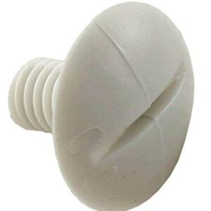 4 Polaris C55 Pool Cleaner 180 280 Plastic White Wheel Screws Part C-55 (4 Pack)