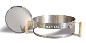 kettlepizza basic charcoal pizza oven kit for 26.75 inch weber kettle grill