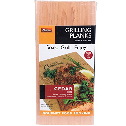 Grilling Planks - 2 Pack Cedar - Premium 5.5 x 11.5 Western Cedar for Barbecue Salmon, Seafood, Steak, Burgers, Pork Chops, Vegetables and More!