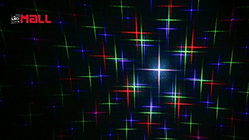 LedMall Motion 8 Patterns in 1 Red, Green, and Blue Outdoor Christmas Laser Lights Projector with remote control and Security Lock