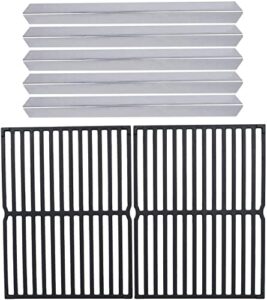 gassaf parts kit replacement for weber 7534 7522, spirit 500, genesis silver a, spirit 200 series e200, e210, s200, s210 with side control knob, 21.5 inch flavorizer bars and 15 inch grill grates
