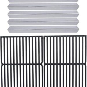 GasSaf Parts Kit Replacement for Weber 7534 7522, Spirit 500, Genesis Silver A, Spirit 200 Series E200, E210, S200, S210 with Side Control Knob, 21.5 inch Flavorizer Bars and 15 inch Grill Grates