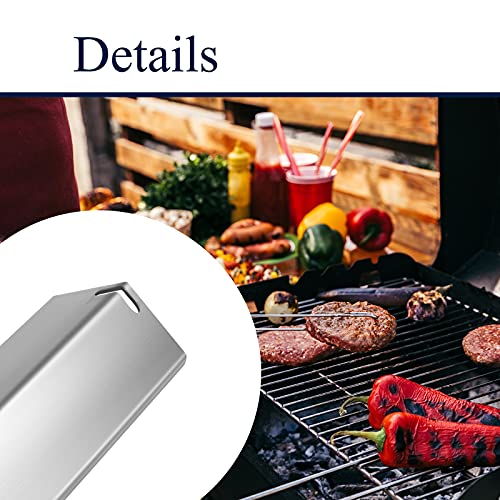 Boloda 5-Pack Stainless Steel BBQ Gas Grill Heat Plate Shield Tent Replacement for Backyard BY14-101-001-02,BY13-101-001-13, Dyna-Glo DGF493BNP，DGF510SBP, Uniflame GBC1059WB Gas Models (15" x 3-3/4")