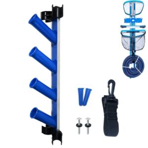 meng zhi ao pool accessories holder rack pool pole hanger hose strap hook perfect pool equipment organizer rack for poles brushes nets vacuums and other cleaning attachments