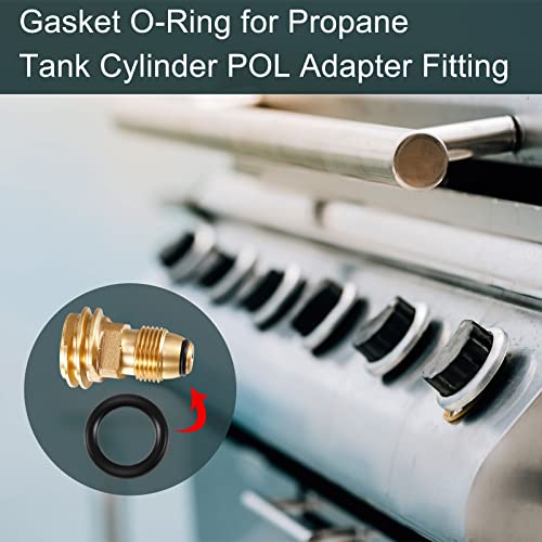 40 Pieces Propane O Ring Propane Natural Gasket O Ring Power Pressure Washer O Rings Replacement Gas Leakage Sealing Propane Tank Gasket for Propane Tank Cylinder POL Adapter Fitting