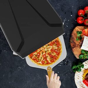BBQration Portable Gas Pizza Oven-Outdoor Pizza Ovens with Pizza Stone, Gas Hose, Pizza Peel and Cover for Camping Outdoor Kitchen
