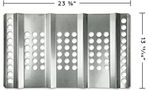 Music City Metals 96201 Stainless Steel Heat Plate Replacement for Select Steelman Gas Grill Models