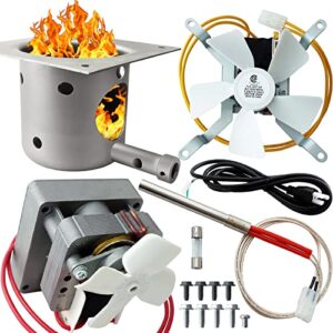 dibay auger motor, induction fan kit, fire burn pot and hot rod ignitor for traeger and pit boss wood pellet grill parts replacement