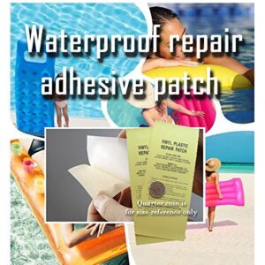 Vinyl Pool Patch Kit Adhesive Repair Slits and Leaks on Inflatable Above Ground Swimming Pool Pack of 2