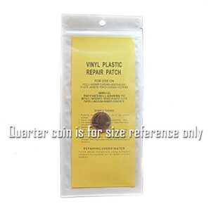 Vinyl Pool Patch Kit Adhesive Repair Slits and Leaks on Inflatable Above Ground Swimming Pool Pack of 2