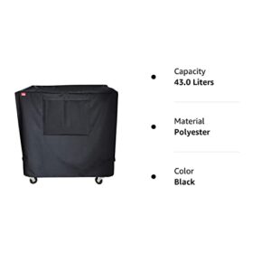 BroilPro Accessories Waterproof 80-100 Qt Rolling Cooler Cart Cover Fits Most Patio Ice Chest Party Cooler Upto 43L x 22W x 32H inch
