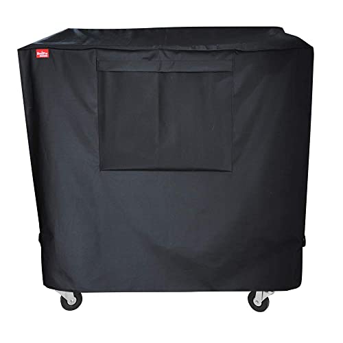 BroilPro Accessories Waterproof 80-100 Qt Rolling Cooler Cart Cover Fits Most Patio Ice Chest Party Cooler Upto 43L x 22W x 32H inch