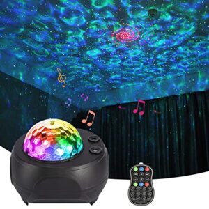 lunsy star projector, galaxy projector night light projector, with remote control bluetooth music speaker&timer, starry light projector for kids adults bedroom gaming room theater decoration