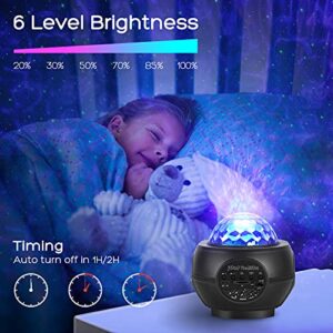 LUNSY Star Projector, Galaxy Projector Night Light Projector, with Remote Control Bluetooth Music Speaker&Timer, Starry Light Projector for Kids Adults Bedroom Gaming Room Theater Decoration