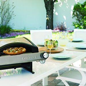 Cuisinart CPO-600 Portable Outdoor Pizza Oven & QG-012B LP Adapter Hose, 4 feet, Black