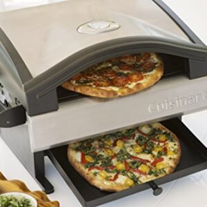 Cuisinart CPO-600 Portable Outdoor Pizza Oven & QG-012B LP Adapter Hose, 4 feet, Black