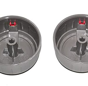 Weber 67028 Set of 2 Main Burner Control Knobs Spirit II 200 Series Grills, Model Years 2017 and Newer.