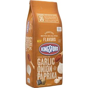 kingsford, charcoal briquets with garlic onion paprika and hickory wood, 128 ounce