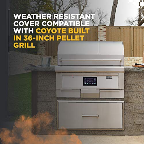 Coyote Grill Cover, Compatible with Coyote 36” Pellet Grills - CCVR36P-BI